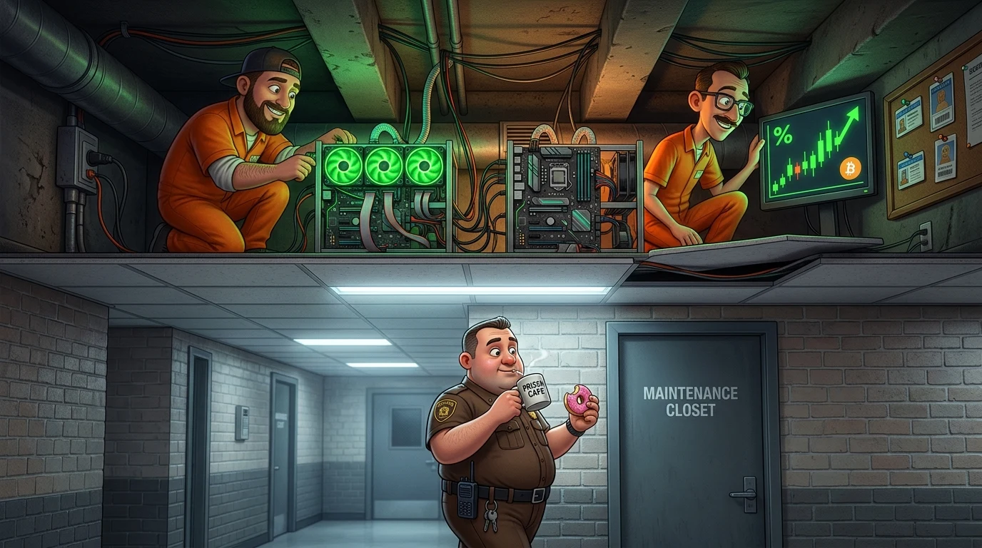 The Crypto Shawshank Escape: How Inmates Built PCs in a Prison Ceiling to Mine Bitcoin